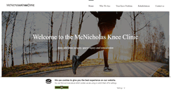 Desktop Screenshot of mcnicholaskneeclinic.co.uk